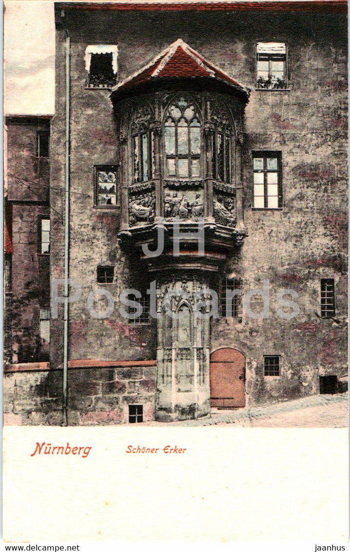 Nurnberg - Nuremberg - Schoner Erker - old postcard - Germany - unused - JH Postcards