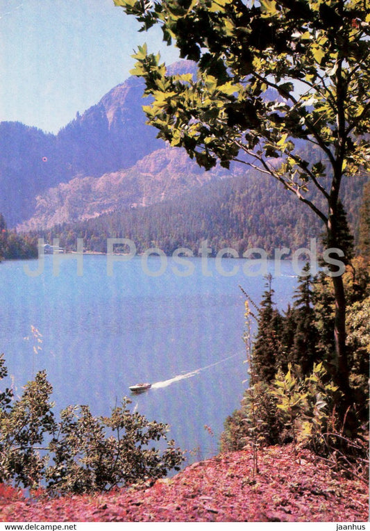 Lake Ritsa - 1980 - Georgia USSR - unused - JH Postcards