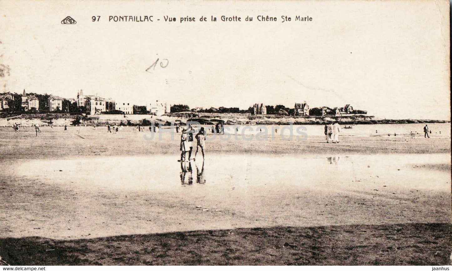 Pontaillac - Vue prise de la Grotte du Chene Ste Marie - 97 - old postcard - France - used - JH Postcards