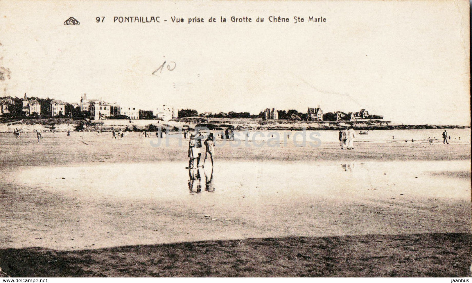 Pontaillac - Vue prise de la Grotte du Chene Ste Marie - 97 - old postcard - France - used - JH Postcards