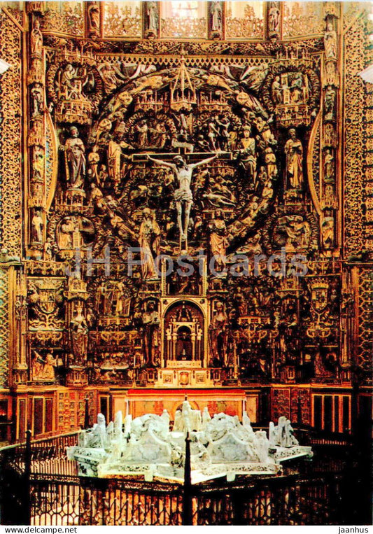 Cartuja de Miraflores - Retablo - Altarpiece - 5 - Spain - unused - JH Postcards