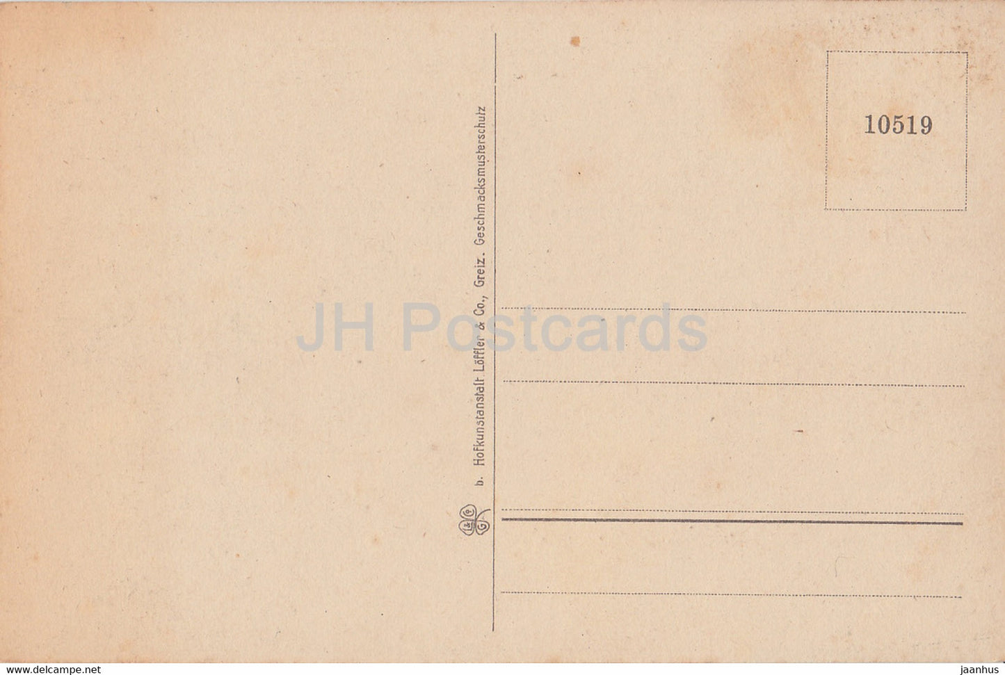 Schneekopf 1000 m - Thur Wald - deer - 10519 - old postcard - Germany - unused