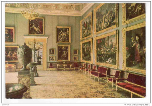 New Hermitage - A Hall 2 - halls of the Hermitage I - Leningrad - St. Petersburg - 1968 - Russia USSR - unused - JH Postcards
