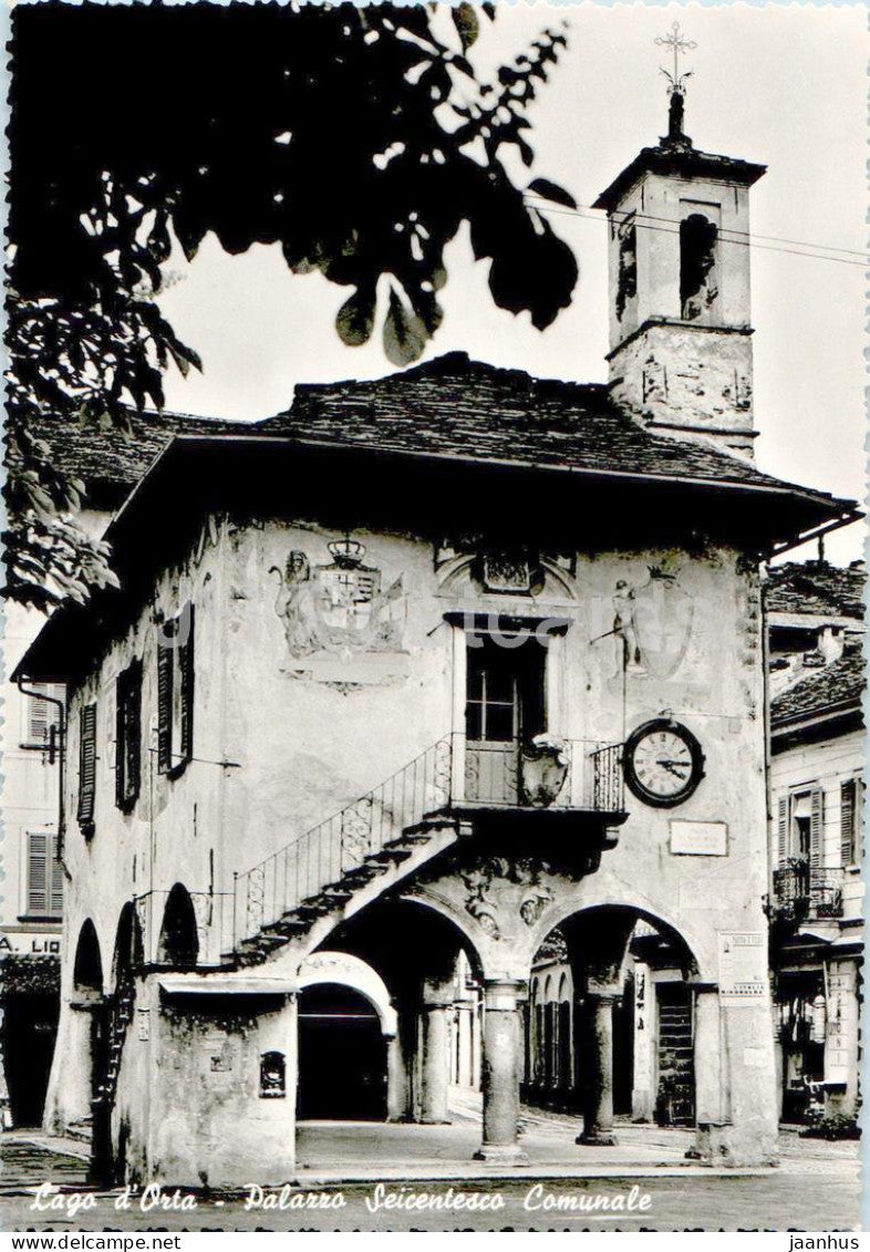 Lago d'Orta - Palazzo Seicentesco Comunale - Seventeenth-century Town Hall - Italy - unused - JH Postcards