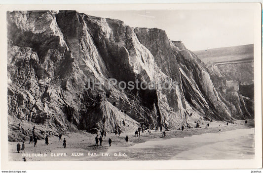 Alum Bay - Coloured Cliffs - D.510 - 1952 - United Kingdom - England - used - JH Postcards