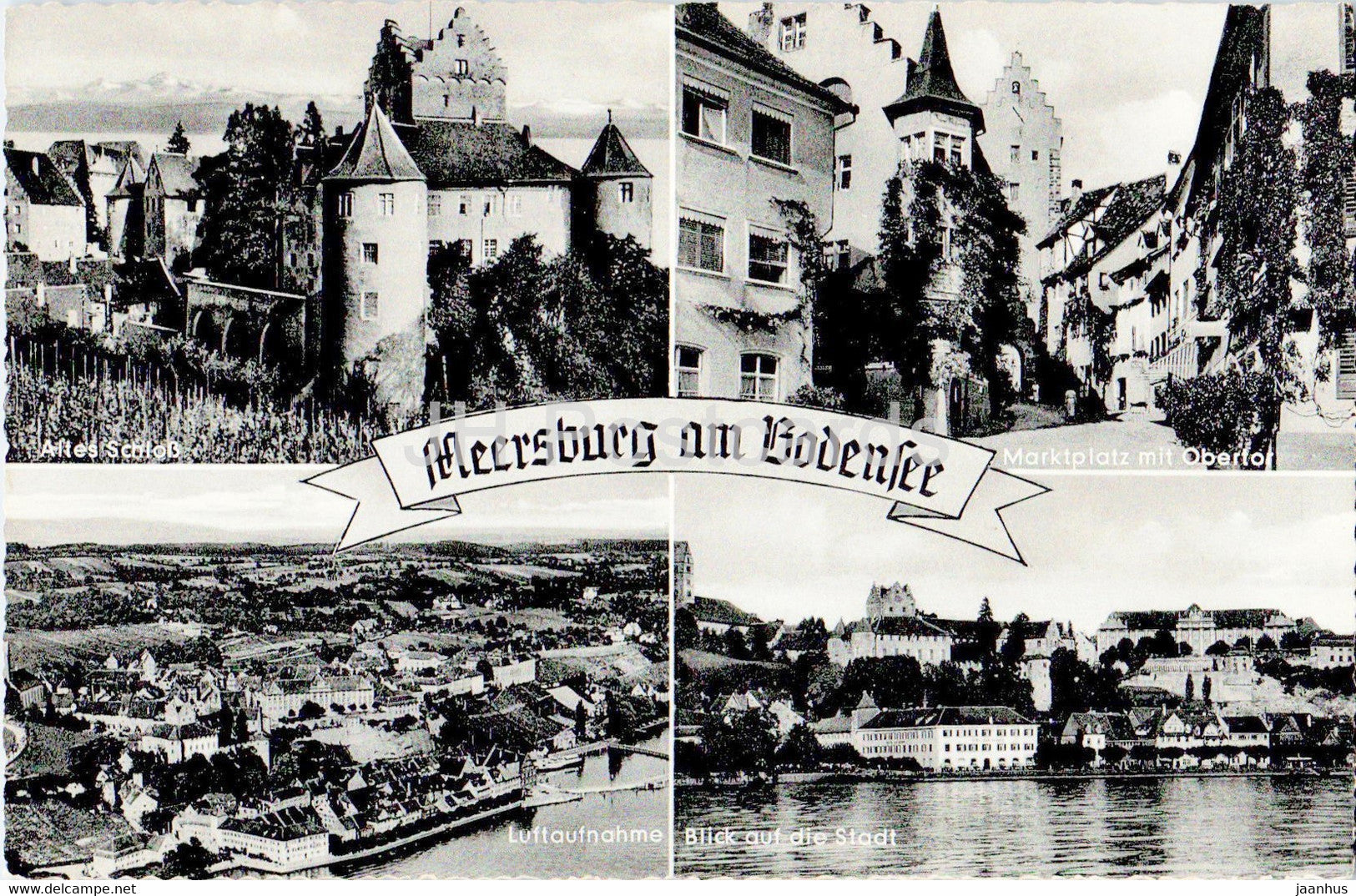 Meersburg am Bodensee - Rasthaus am See - Marktplatz - old postcard - Germany - unused - JH Postcards