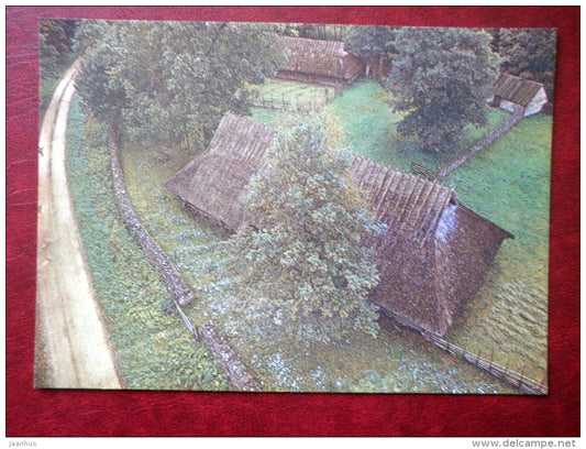 Farmyard in Western Saaremaa , late 18th century - The Estonian State Open-Air Museum - 1984 - Estonia USSR - unused - JH Postcards