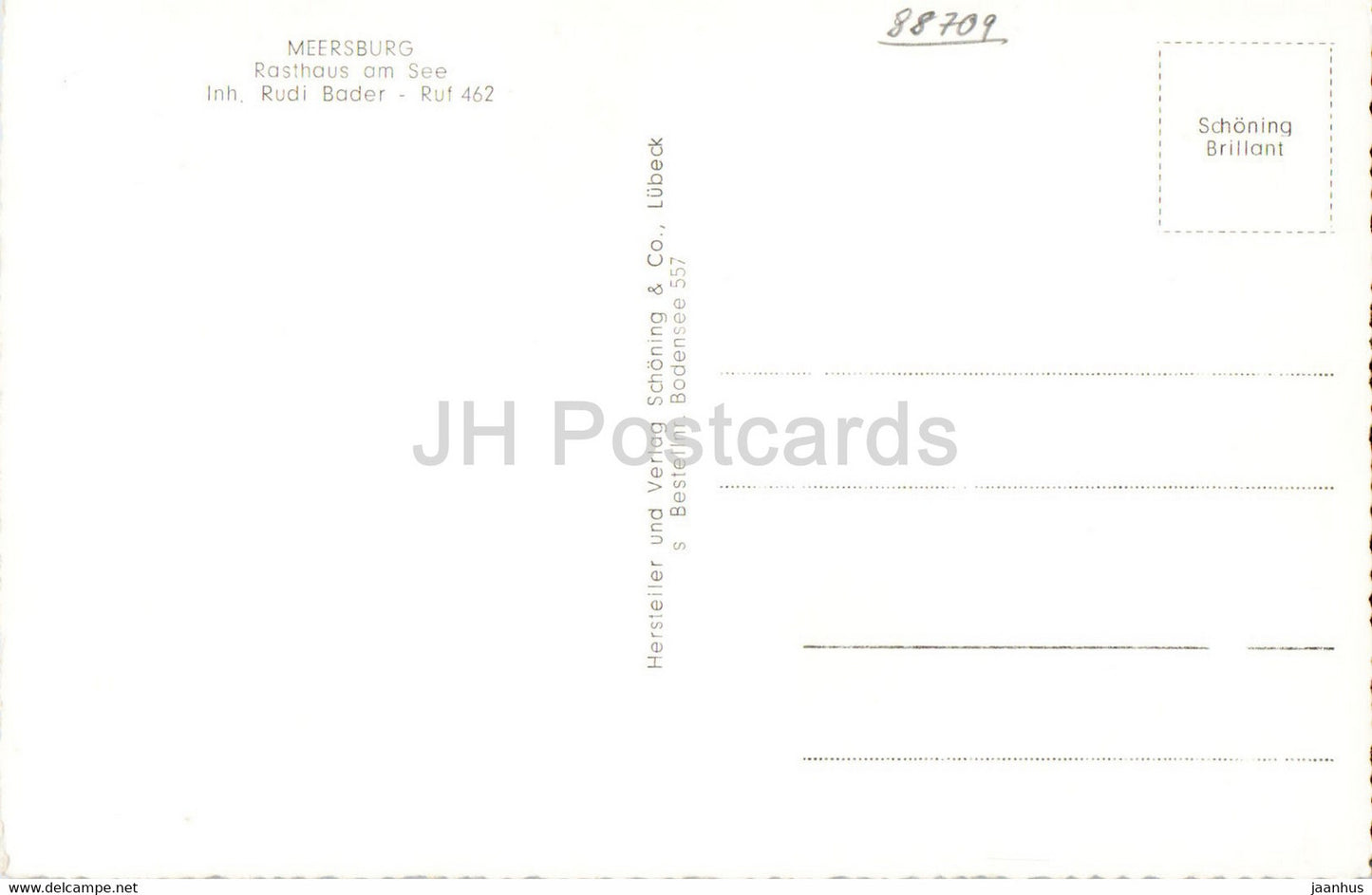 Meersburg am Bodensee - Rasthaus am See - Marktplatz - old postcard - Germany - unused