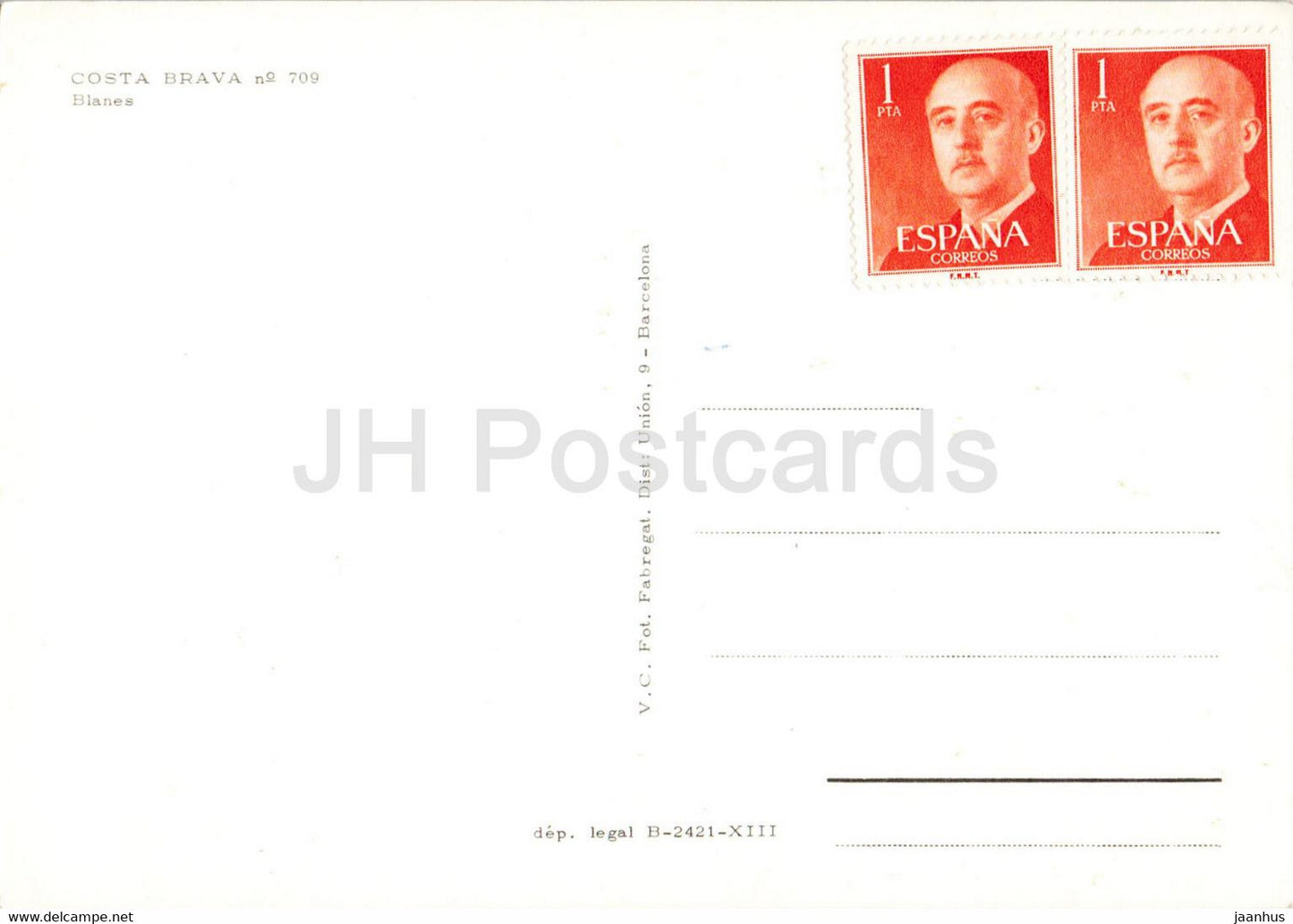 Blanes - Costa Brava - 709 - Spain - unused