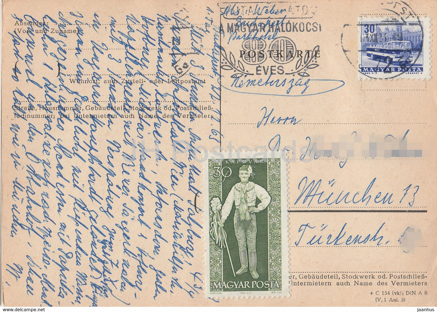Budapester Nationalfeiertag 20. August – 1960er Jahre – Ungarn – gebraucht