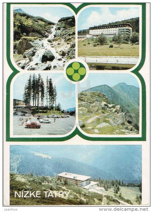 Vajskovska valley - hotel Partisan - Srdiecko - Derese - Kosodrevina Nizke Tatry - Czechoslovakia - Slovakia - used 1976 - JH Postcards