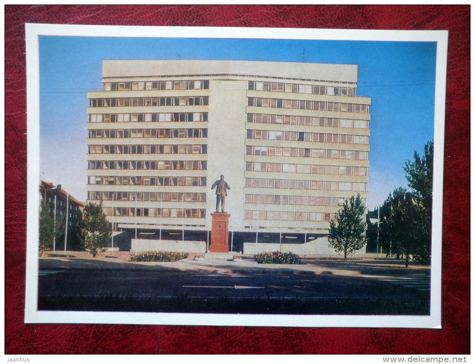 building of the Central Committee of the Communist Party of Estonia - Tallinn - 1980 - Estonia - USSR - unused - JH Postcards