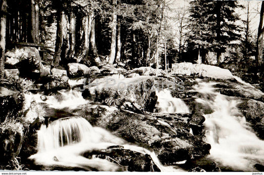 Braunlage - Bodewasserfalle - old postcard - Germany - unused - JH Postcards