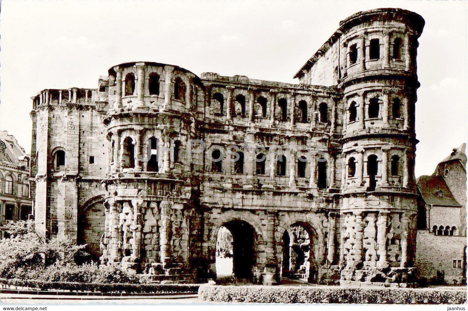Trier - Porta Nigra - old postcard - 1960 - Germany - used - JH Postcards