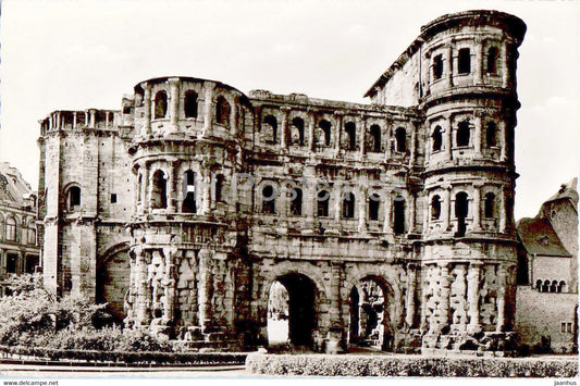 Trier - Porta Nigra - old postcard - 1960 - Germany - used - JH Postcards