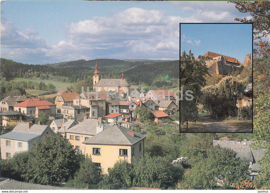 Pecka - town view - 2000 - Czech Republic - used - JH Postcards