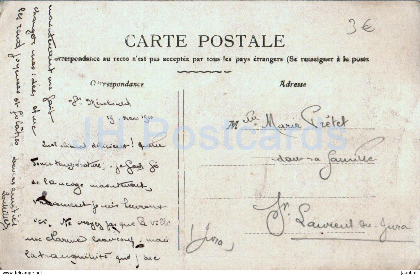 Sainte Menehould - Au Bois Geraudel - Un Chalet sous bois - Ein Chalet im Wald - alte Postkarte - Frankreich - gebraucht 