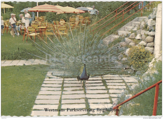 Westmans Parkservering - Bygdsiljum - Peafowl - Sweden - unused - JH Postcards