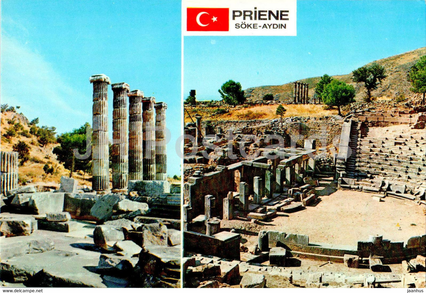 Priene - Soke - Tapinak ve Tiyatro - theatre - ancient world - 757 - Turkey - unused - JH Postcards