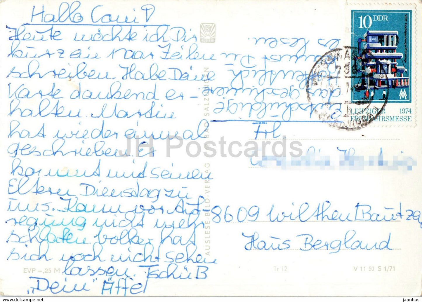 Am Trusetaler  Wasserfall - waterfall - 1974 - Germany DDR - used