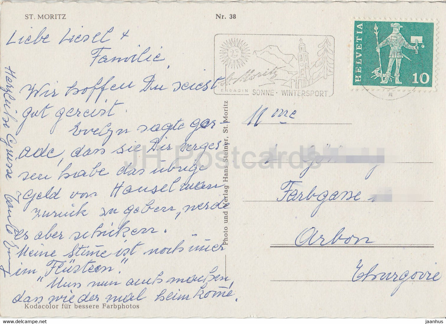 St. Moritz - Pferderennen - Bobfahren - Ski Alpin - Wintersport - Multiview - 38 - Schweiz - gebraucht