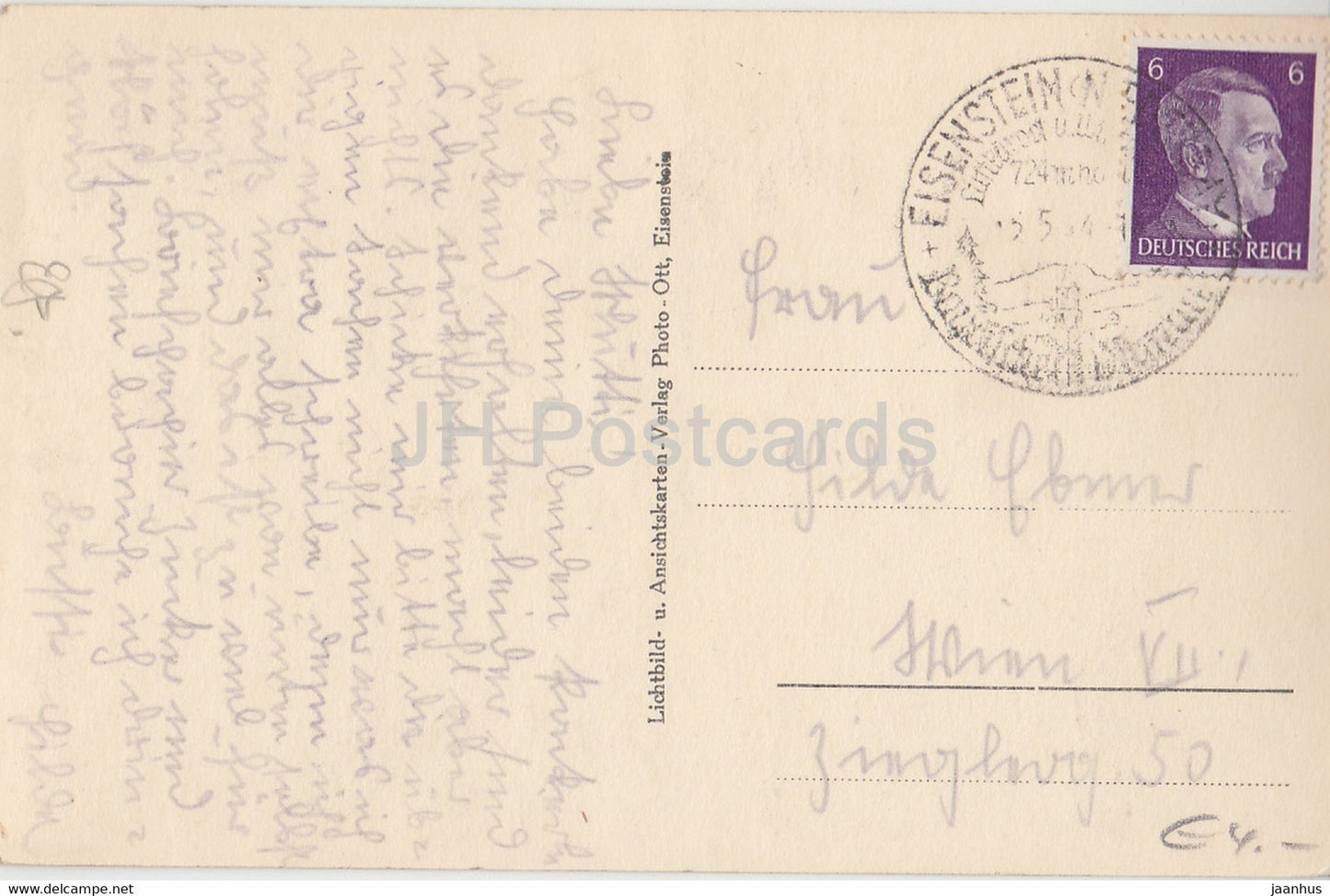 Eisenstein - 53754 - old postcard - Germany - used