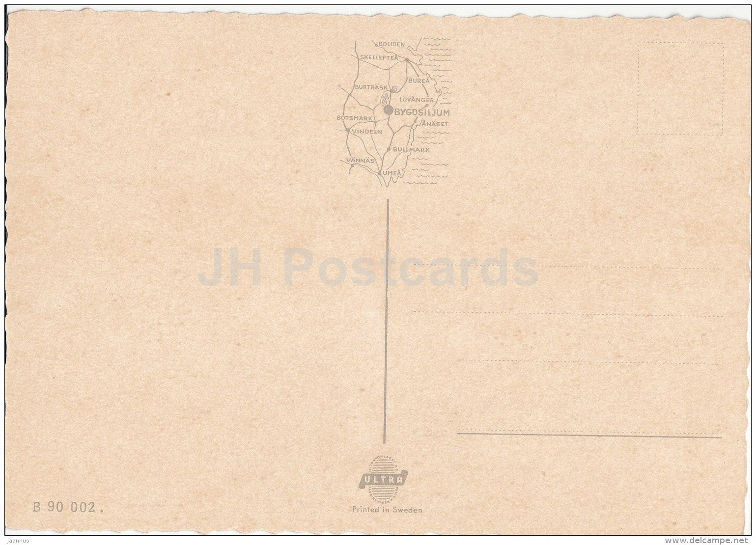 Westmans Parkservering - Bygdsiljum - Peafowl - Sweden - unused - JH Postcards