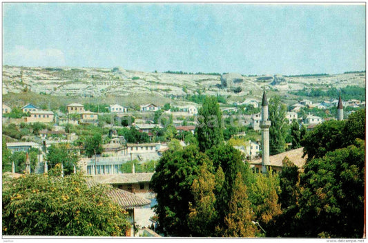 town view - museum - Bakhchisaray - Crimea - 1980 - Ukraine USSR - unused - JH Postcards