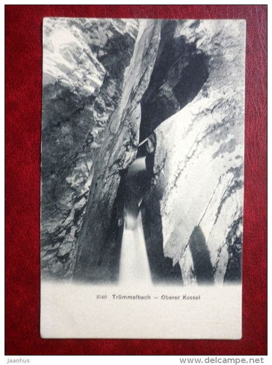 Trümmelbach - Oberer Kessel - 3540 - old postcard - Switzerland - unused - JH Postcards