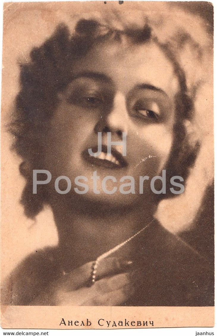 Russian actress Anel Sudakevich - Film - Movie - old postcard - 1929 - Russia USSR - unused - JH Postcards