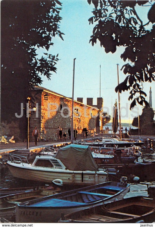 Lazise - Il Porto - port - sailing boat - Italy - 1988 - used - JH Postcards