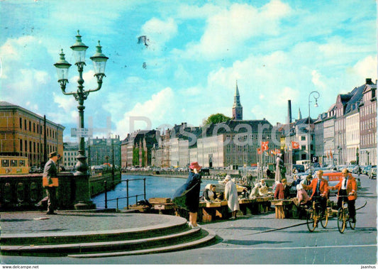 Copenhagen - Kopenhagen - Udsigt over Gammel Strand fra Hojbroplads - view of Gammel Strand 149 - 1974 - Denmark - used - JH Postcards