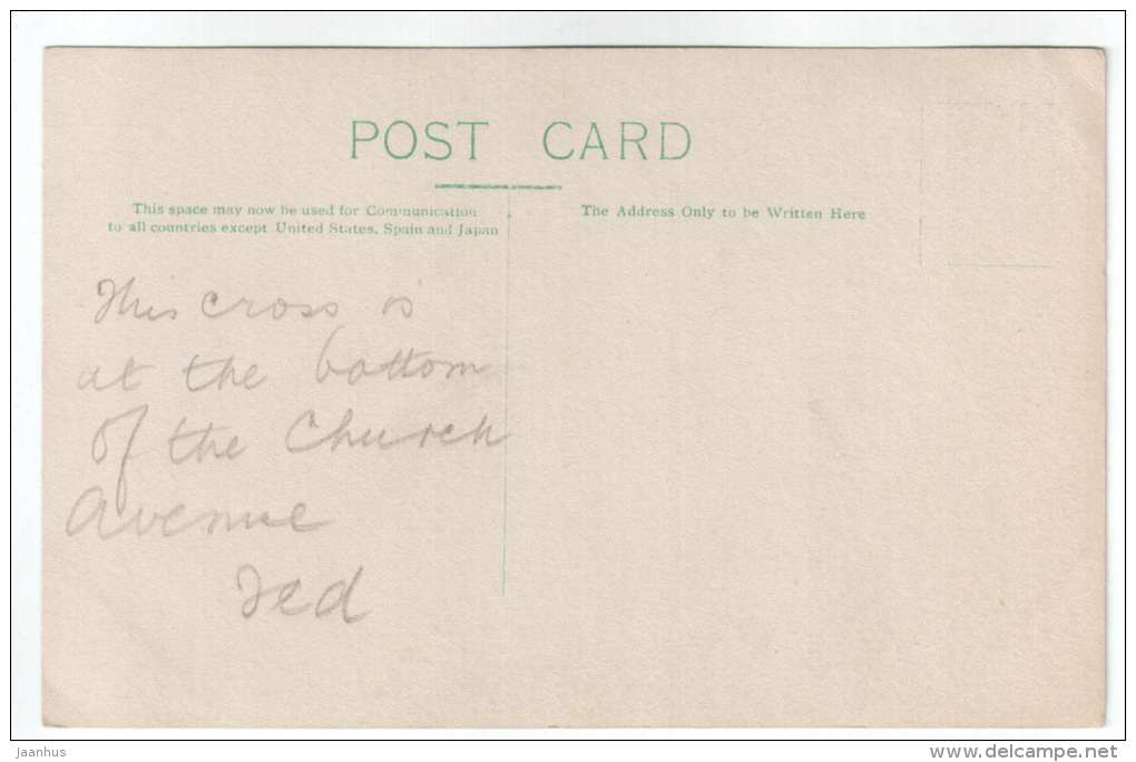 Cross - UK - old postcard - unused - JH Postcards