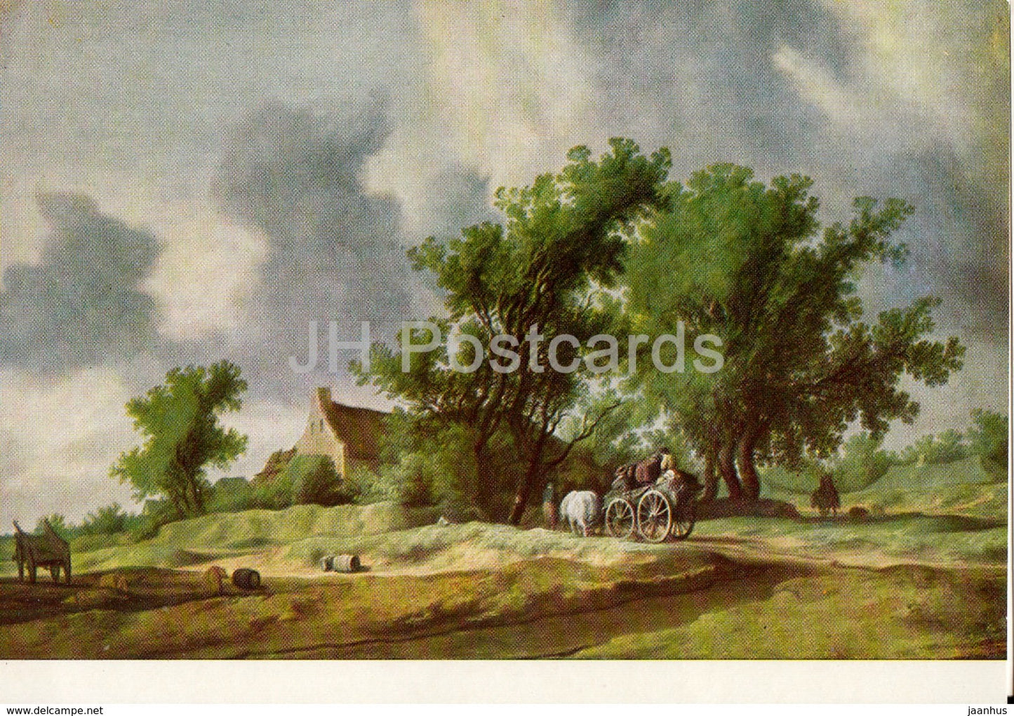 painting by Salomon van Ruysdael - After the Rain - Dutch art - Hungary - unused - JH Postcards