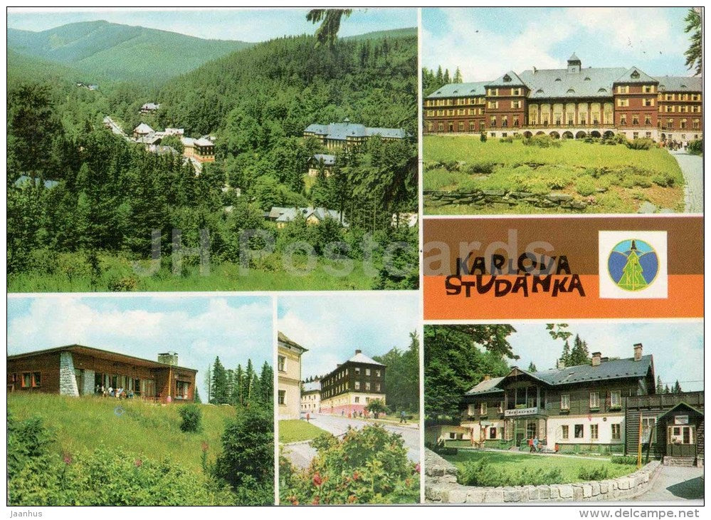Jesenik - Karlova Studanka - spa - Czechoslovakia - Czech - unused - JH Postcards