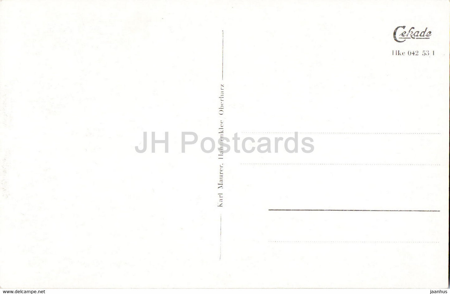 Hahnenklee - Entenhauschen - Granetal - Barental - Kirche - alte Postkarte - Deutschland - unbenutzt