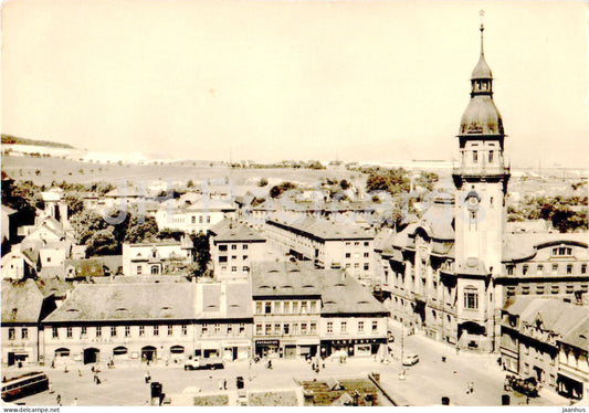 Bilina - Pohled na mesto ze zamku - View of the city from the castle - Czech Repubic - Czechoslovakia - used - JH Postcards