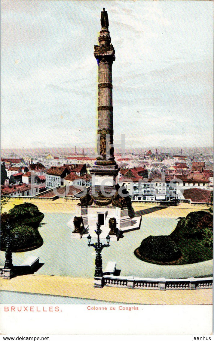 Bruxelles - Brussels - Colonne du Congres - old postcard - Belgium - unused - JH Postcards