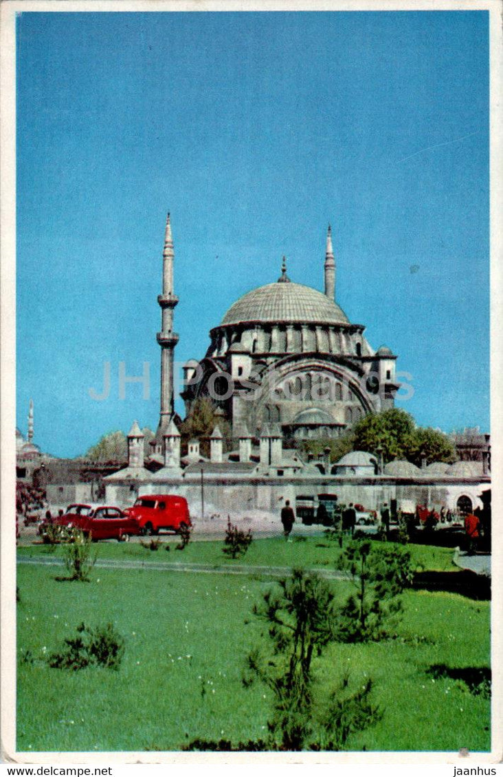 Istanbul - Nuruosmaniye Mosque - old postcard - Turkey - unused - JH Postcards