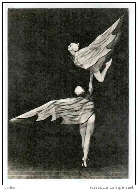 L. Vlasova and S. Vlasov in Doves Fly concert turn - Soviet ballet - 1970 - Russia USSR - unused - JH Postcards