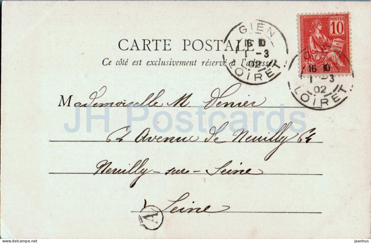 Briare - Pont Canal - Brücke - 1 - alte Postkarte - 1902 - Frankreich - gebraucht 