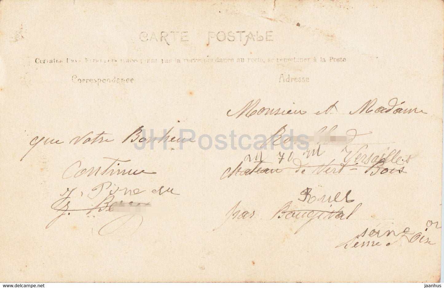 Carte de voeux anniversaire - Joyeux Anniversaire - femme - carte postale ancienne - France - occasion