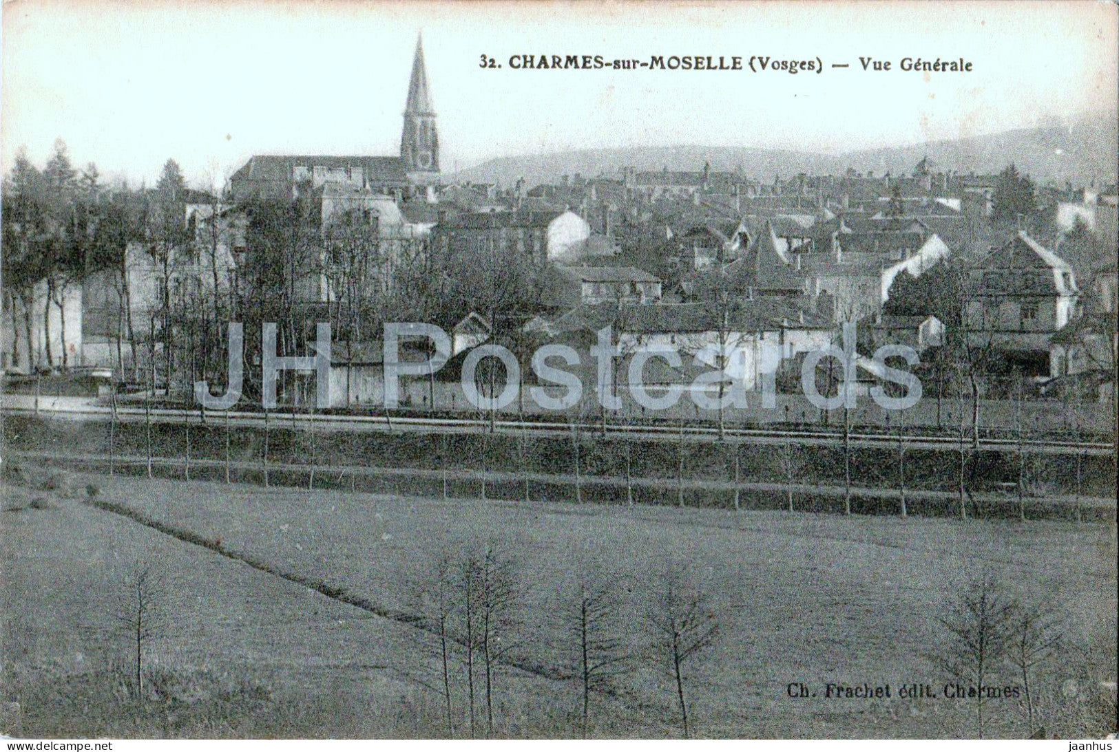 Charmes sur Moselle - Vue Generale - 32 - old postcard - 1915 - France - used - JH Postcards