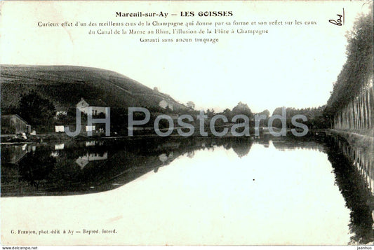 Mareuil sur Ay - Les Goisses - Curieux effet - old postcard - France - used - JH Postcards