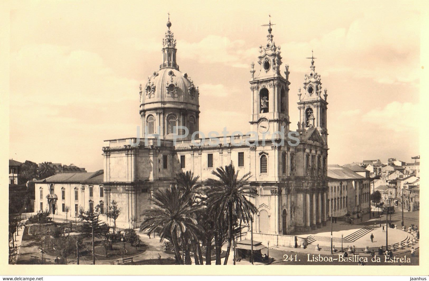 Lisboa - Lisbon - Basilica da Estrela - 241 - old postcard - Portugal - unused - JH Postcards