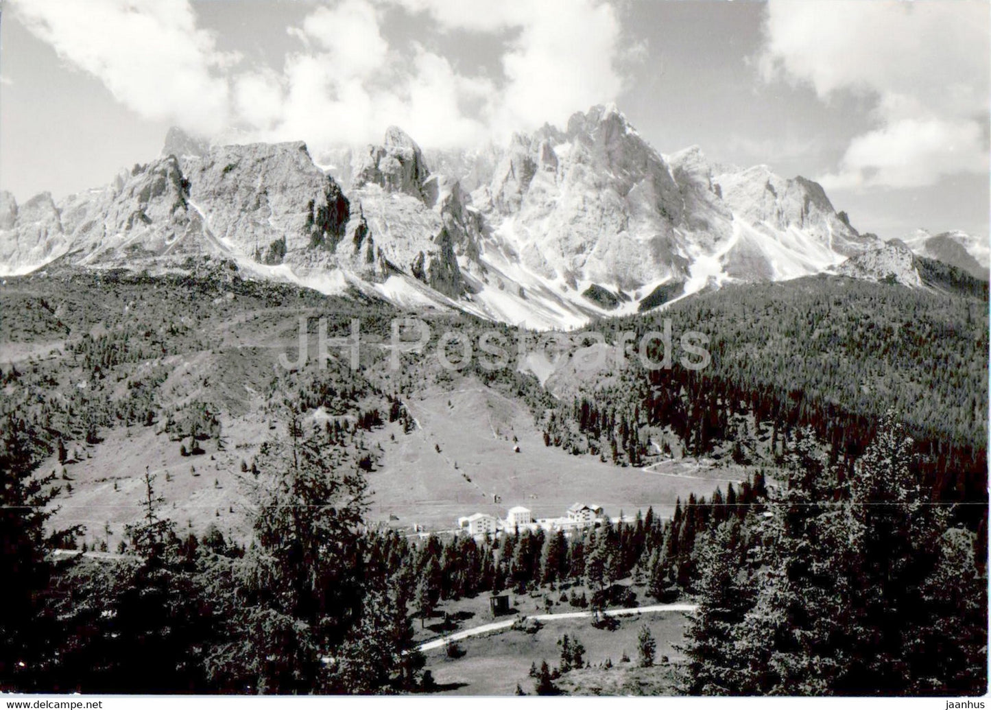 Albergo Monte Popera - Passo Monte Croce Comelico 1636 m - Kreuzbergpass - old postcard - Italy - unused - JH Postcards
