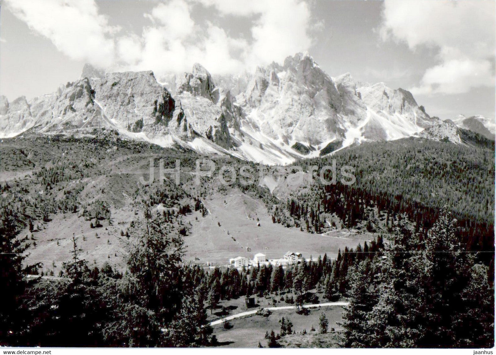 Albergo Monte Popera - Passo Monte Croce Comelico 1636 m - Kreuzbergpass - old postcard - Italy - unused - JH Postcards