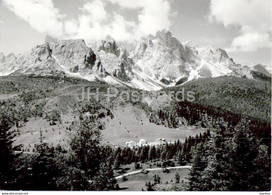 Albergo Monte Popera - Passo Monte Croce Comelico 1636 m - Kreuzbergpass - old postcard - Italy - unused - JH Postcards