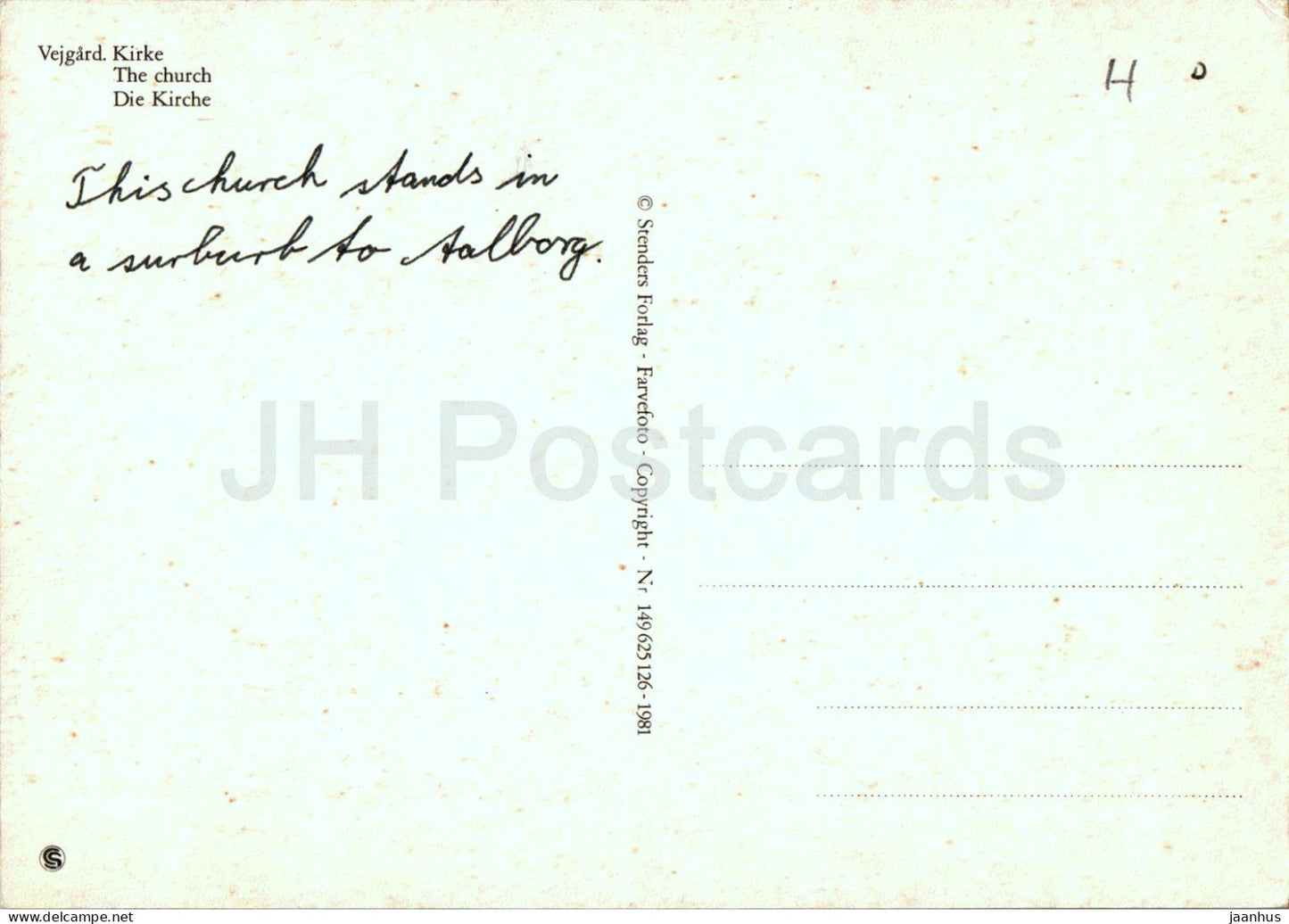 Vejgard - Kirke - church - 149 - Denmark - used