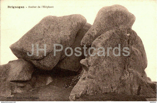 Brignogan - Rocher de l'Elephant - old postcard - France - unused - JH Postcards